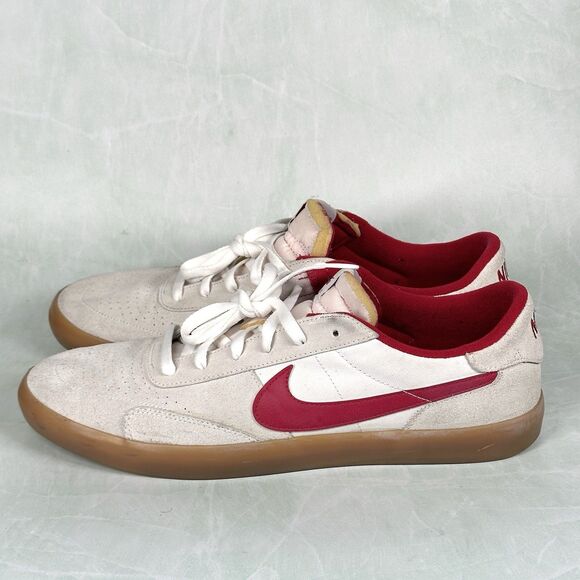 Nike Shoes Mens Size 14 Heritage Vulc SB Summit White Cardinal Red CD5010-100 - Picture 6 of 14